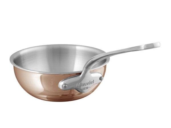 Mauviel M'6s Sautépanna rundad, koppar/stål, Ø 240 x 82 cm, 3200 ml