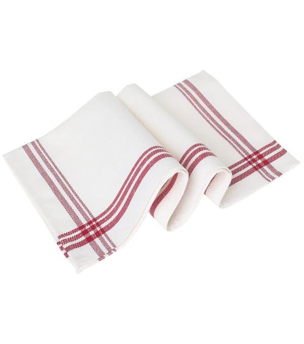 Handduk, röd, 500 mm x 700 mm, 6-pack - Bild 2
