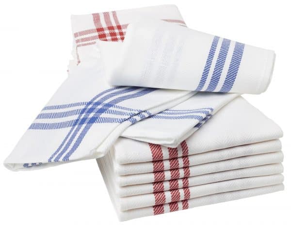 Handduk, röd, 500 mm x 700 mm, 6-pack - Bild 3