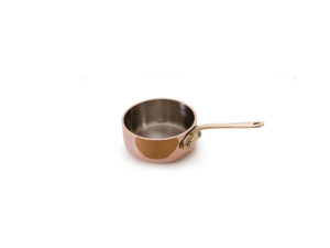 Mauviel Sautépanna mini, koppar/mässing, Ø 70 mm, vol 10 cl