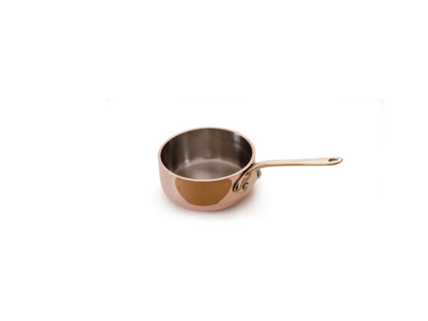 Mauviel Sautépanna mini, koppar/mässing, Ø 70 mm, vol 10 cl
