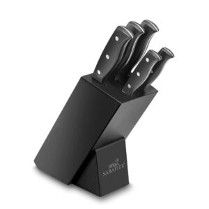 Lion Sabatier International "Mon Bloc" Knivblock och knivar, 6 delar, Svart
