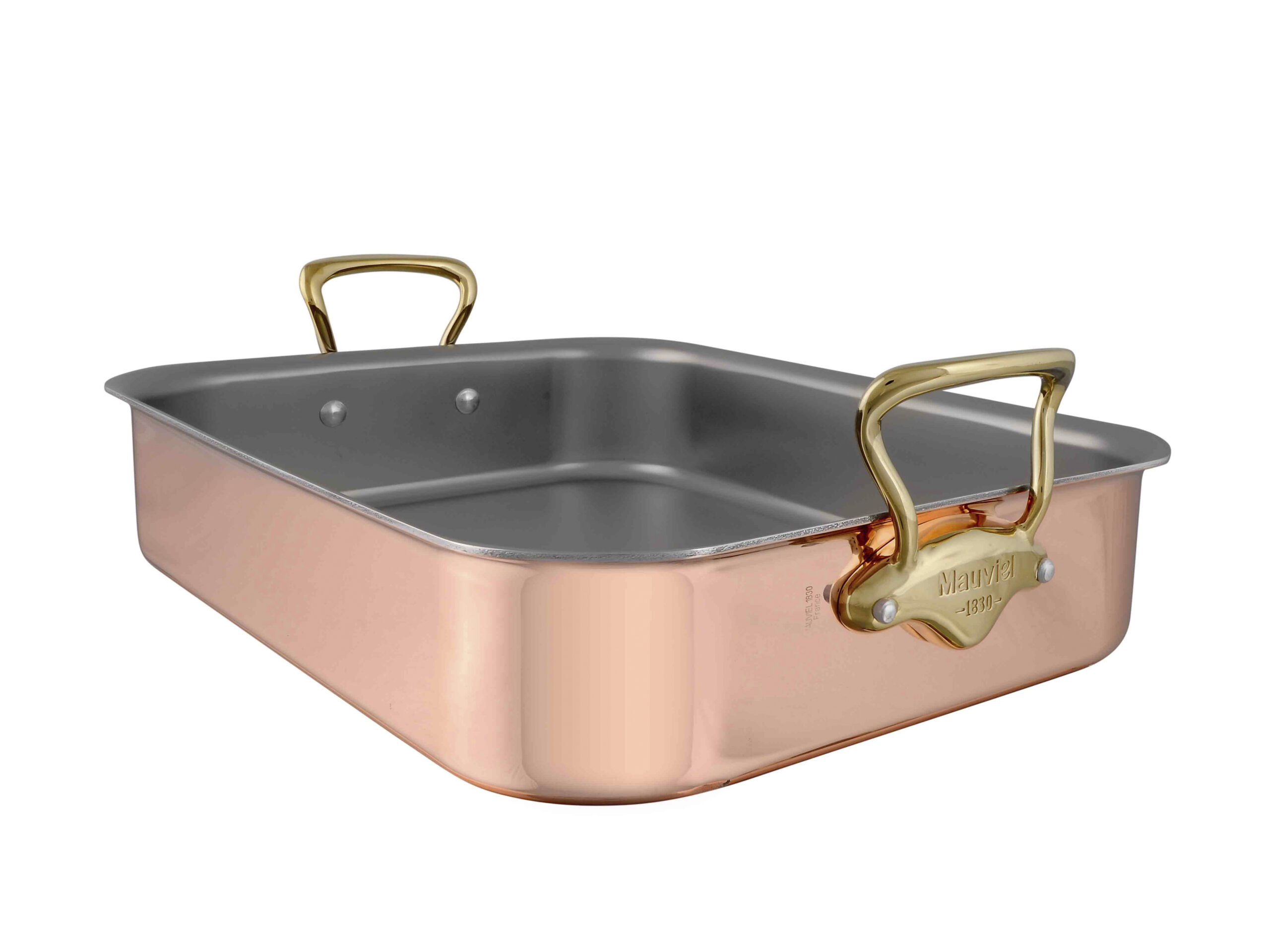 Mauviel M'150B Ugnspanna, koppar/mässing, 350 x 250 x 70 mm