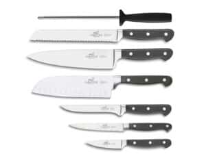 Pluton Knivset 7 delar Stål/Svart
