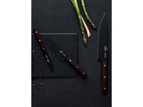 Knivset "Phenix", svart/trä, 3 delar - Bild 6