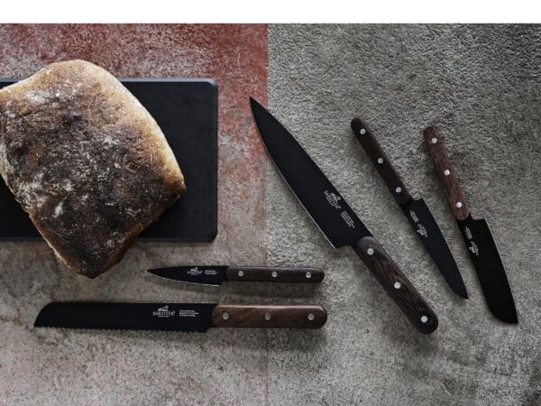 Phenix Knivset 5 delar Svart/Trä - Bild 3