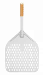 Perforerad pizzaspade med kort handtag, 350 x 710 mm