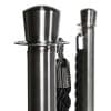 Köstolpar med band, rostfritt stål, (h) 970mm, 2-pack - Bild 2