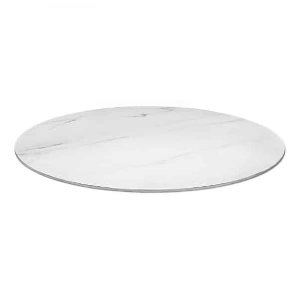 Bordsskiva "sintrad stenskiva", vit, Ø 700 mm