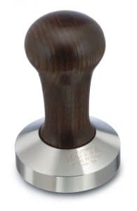 Espresso tamper "trähandtag", rostfritt stål, Ø 58 mm