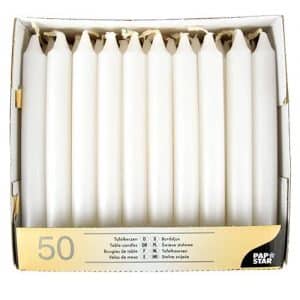 Bordsljus, Ø 21 mm, 196 mm, vit, 200-styck