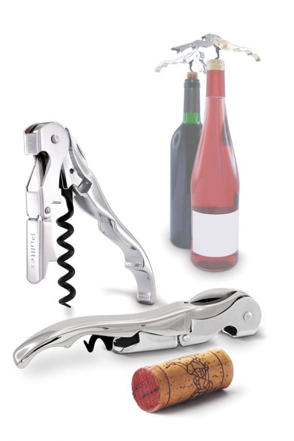 Vinöppnare Pulltaps Classic silver med hölster