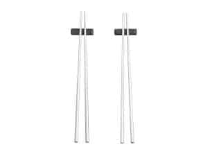 Ätpinnar 23 cm 2 set stål