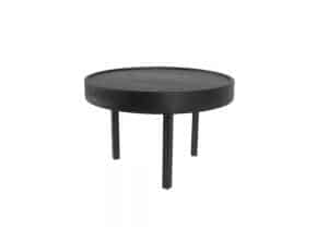 Buffédisplay medium fat med tre ben, ek, Ø 322 mm, svart