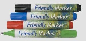 Whiteboardmarker set, blandade färger, 4-pack