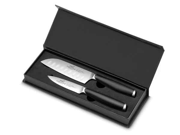 Majoris Knivset 2 delar Stål/Svart