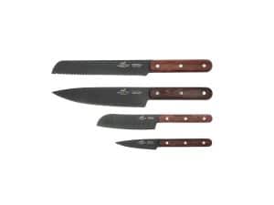 Phenix Knivset 4 delar Svart/Trä