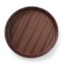 Rund serveringsbricka med hög kant, non-slip, laminerad mahogany, Ø320 x (h) 35mm - Bild 3