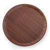 Rund serveringsbricka, non-stick, laminerad mahogany, Ø380 x (h) 15mm.