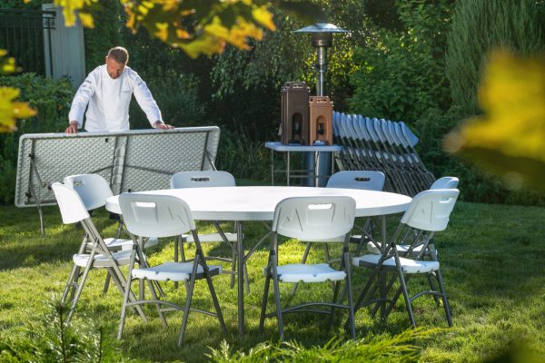 Hopfällbar cateringstol, 540 x 440 x (h) 840mm - Bild 2