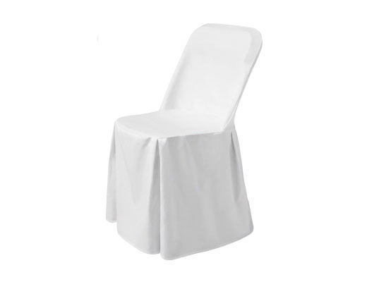 Stolsöverdrag för hopfällbara stolar, 810965 / 810989, Vit, 540 x 440 x (h) 840mm