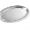 Serveringsbricka, rostfritt stål, oval.