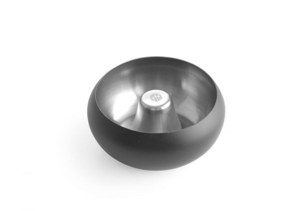 Runt askfat, svart, Ø105 x (h) 58mm - Bild 2