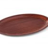 Oval serveringsbricka, non-stick, laminerad mahogany.