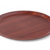 Rund serveringsbricka, non-slip, laminerad mahogany, Ø380 x (h) 15mm - Bild 2