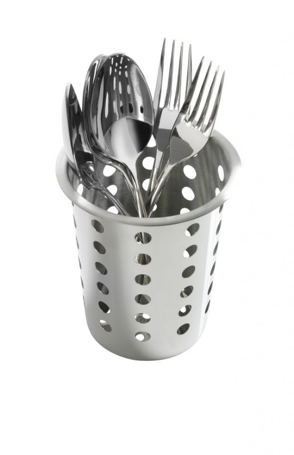Bestickhållare, rostfritt stål, Ø97 x (h) 137mm - Bild 2