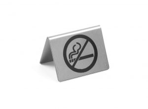 Informationsskylt "rökning förbjuden", 50 x 35 x (h) 40mm.
