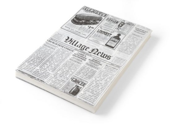 Smörpapper "Tidningstryck", 500-pack - Bild 3