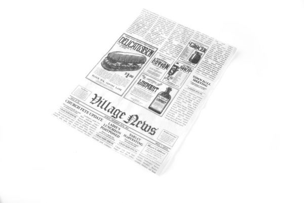 Smörpapper "Tidningstryck", 500-pack - Bild 4