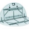 Hopfällbart buffébord rund, vit, Ø1500 x (h) 740mm - Bild 3