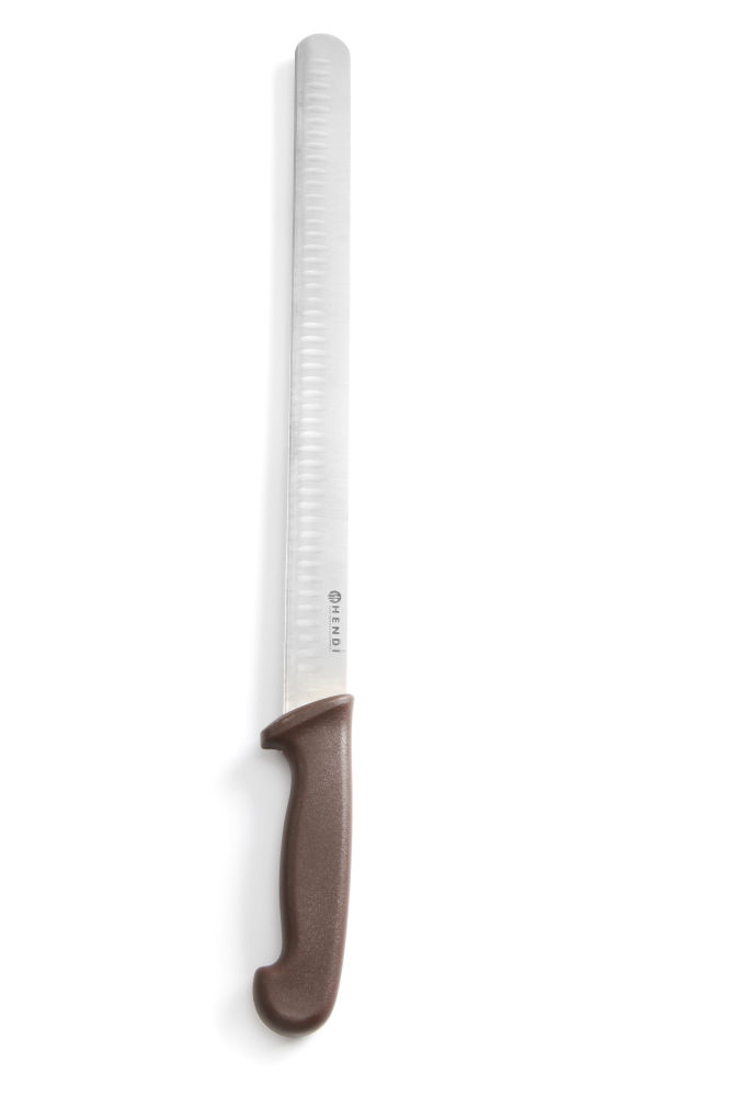 Skinka/laxkniv "Granton Edge", (l) 490mm, brun