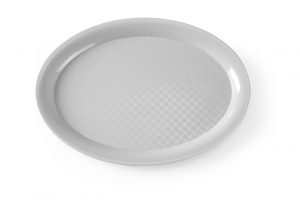 Snabbmatsbricka oval, polypropylen, 265 x 195 x (h) 15mm.