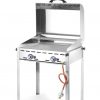 Gasgrill "Green Fire" i serien "Profi Line" med stekbord i emaljerat gjutjärn samt galler, 11.6 kW, 740 x 615 x (h) 825mm - Bild 3