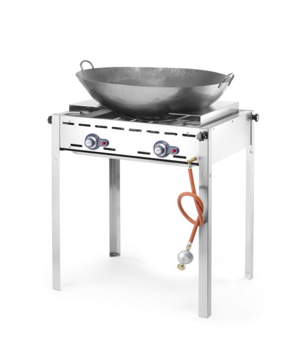 Gasgrill "Green Fire" i serien "Profi Line" med stekbord i emaljerat gjutjärn samt galler, 11.6 kW, 740 x 615 x (h) 825mm - Bild 5