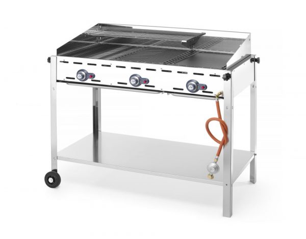 Gasgrill "Green Fire" i serien "Profi Line" med 3 brännare, 17.4 kW, 1078 x 612 x (h) 825mm - Bild 3
