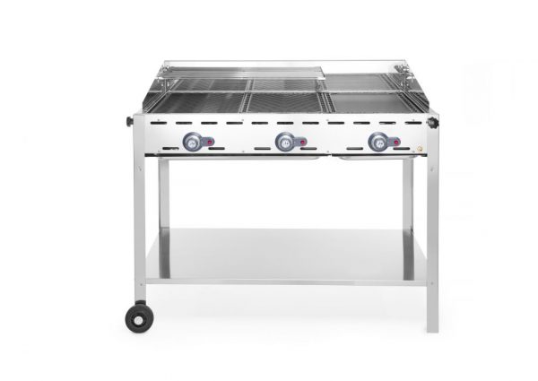 Gasgrill "Green Fire" i serien "Profi Line" med 3 brännare, 17.4 kW, 1078 x 612 x (h) 825mm.