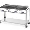 Gasgrill "Green Fire" i serien "Profi Line" med 4 brännare, 22kW, 1400 x 612 x (h) 825mm - Bild 3