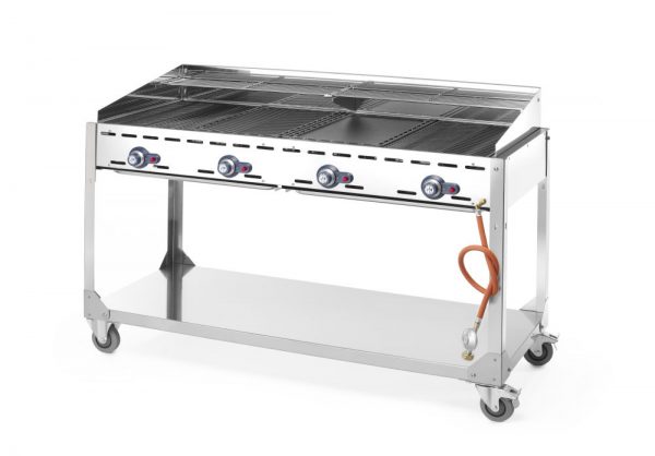 Gasgrill "Green Fire" i serien "Profi Line" med 4 brännare, 22kW, 1400 x 612 x (h) 825mm - Bild 4
