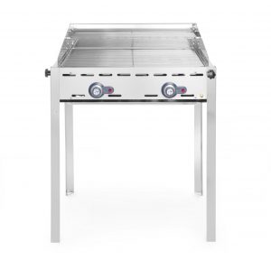 Gasgrill "Green Fire" i serien "Profi Line" med två grillnät i rostfritt stål, 11.6 kW, 740 x 612 x (h) 825mm.