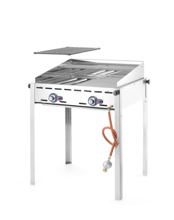 Gasgrill "Green Fire" i serien "Profi Line" med två grillnät i rostfritt stål, 11.6 kW, 740 x 612 x (h) 825mm - Bild 2