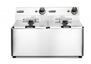 Fritös 2 x 8l ”Kitchen Line”, 230V / 7000W, 550 x 430 x (h) 345mm.