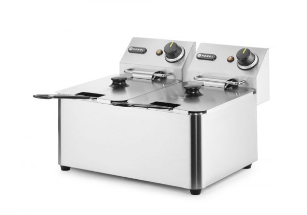 Fritös 2 x 4l ”Kitchen Line”, 230V / 6000W, 470 x 380 x (h) 330mm - Bild 2