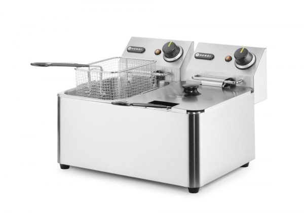 Fritös 2 x 4l ”Kitchen Line”, 230V / 6000W, 470 x 380 x (h) 330mm - Bild 3