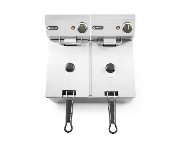 Fritös 2 x 4l ”Kitchen Line”, 230V / 6000W, 470 x 380 x (h) 330mm - Bild 4