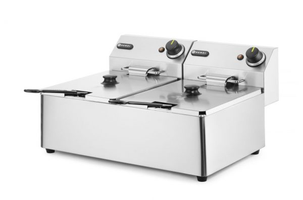 Fritös 2 x 6l "Kitchen Line", 230V / 6600W, 550 x 430 x (h) 290mm - Bild 2