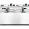 Fritös med tapp 2 x 8l ”Profi Line”, 230V / 7000W, 605 x 460 x (h) 350mm.